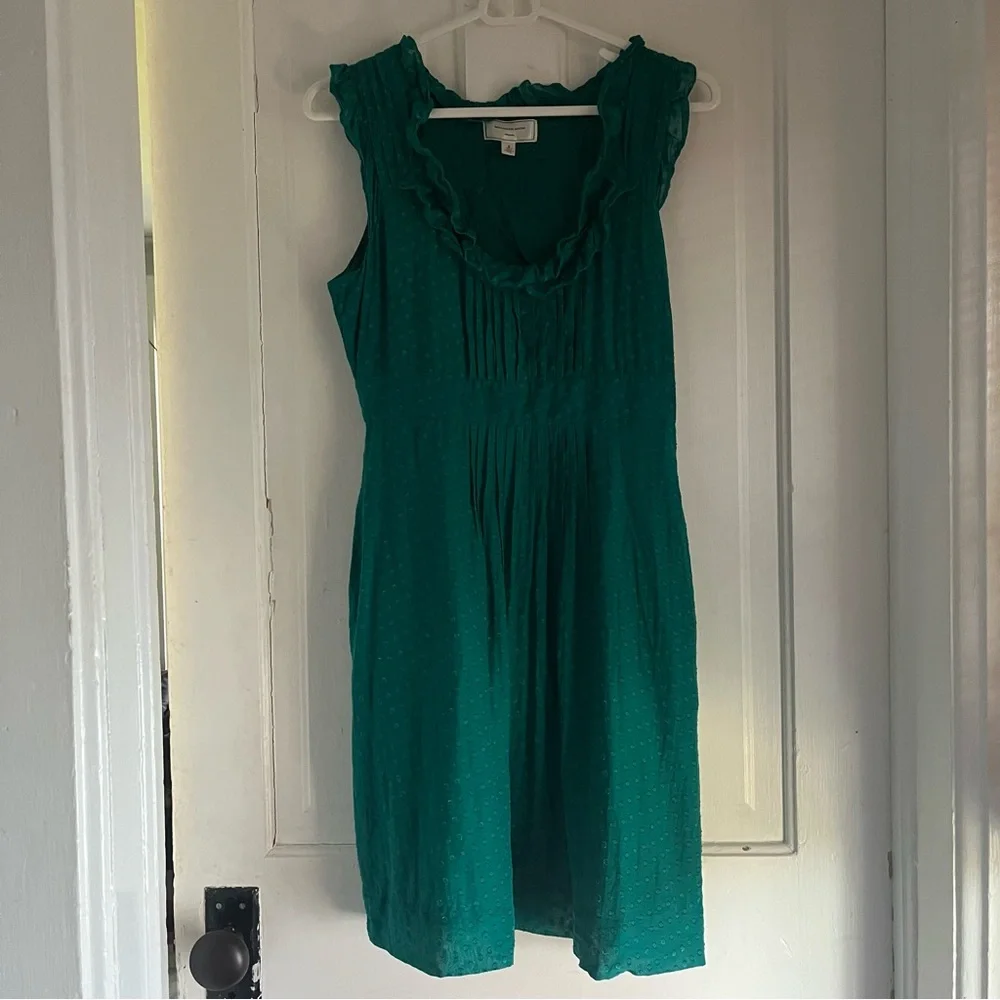 Moulinette Soeurs Green Sleeveless Dress size 6 - Picture 1 of 6